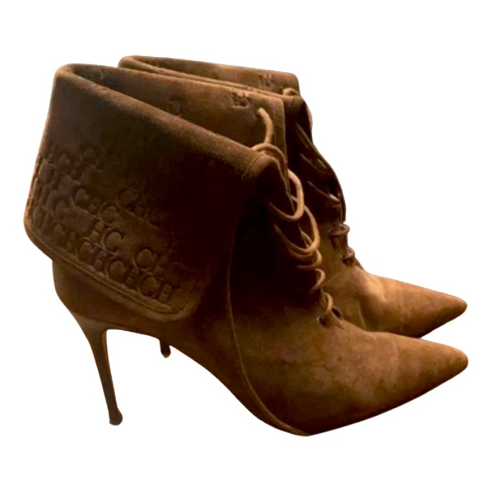 Carolina Herrera Logo Ankle boots
